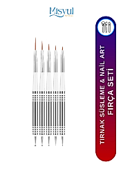 Misyul Tırnak Süsleme Fırçası, Nail Art Fırça, Tırnak Desen Fırçası Seti