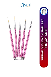 Misyul Tırnak Süsleme Fırçası, Nail Art Fırça, Tırnak Desen Fırçası Seti