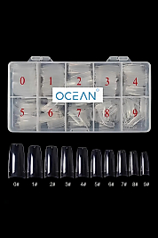 Ocean Yarım Ay Tips Tırnak 500'lü Şeffaf Tips Protez Tırnak (şefaf)