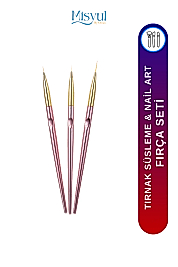 Tırnak Süsleme Fırçası, Nail Art Fırça, Tırnak Desen Fırçası Seti